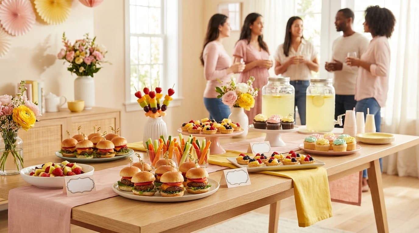 Baby Shower Food: Menus by Budget and Guest Count