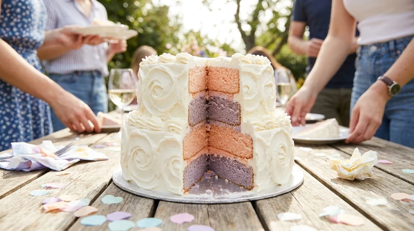 Gender Reveal Cake: Keep the Secret, Get the Size Right